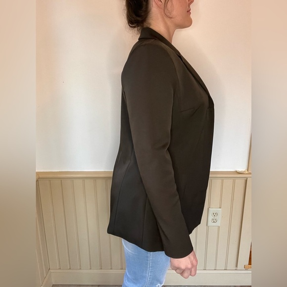 Powerline Blazer Fitted Button Jacket Made In Canada Olive Green Women’s Sz 10 - Picture 5 of 10